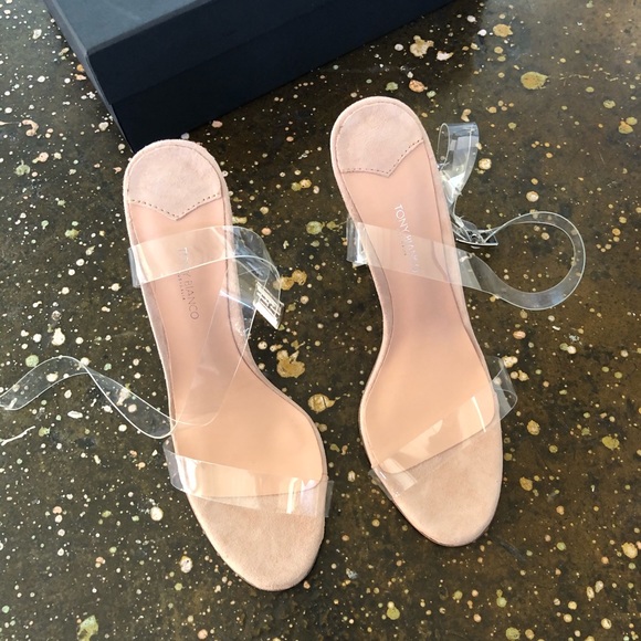 Tony Bianco Kiki Heels Sandals Clear Vinyl - Picture 6 of 9
